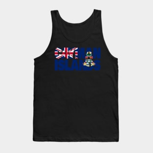 Cayman Islands flag stencil Tank Top